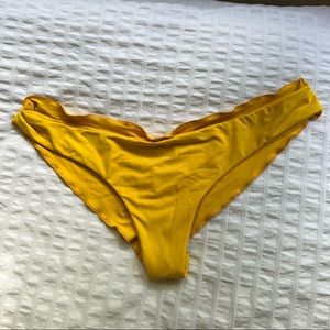 BOYS + ARROWS YELLOW BIKINI BOTTOMS